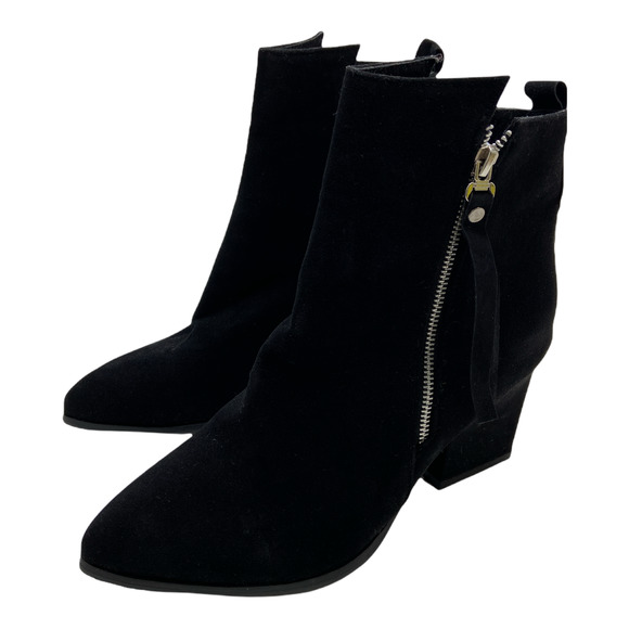 Zulily Faux Suede Pointed Toe Bootie Sz9 - Picture 1 of 4